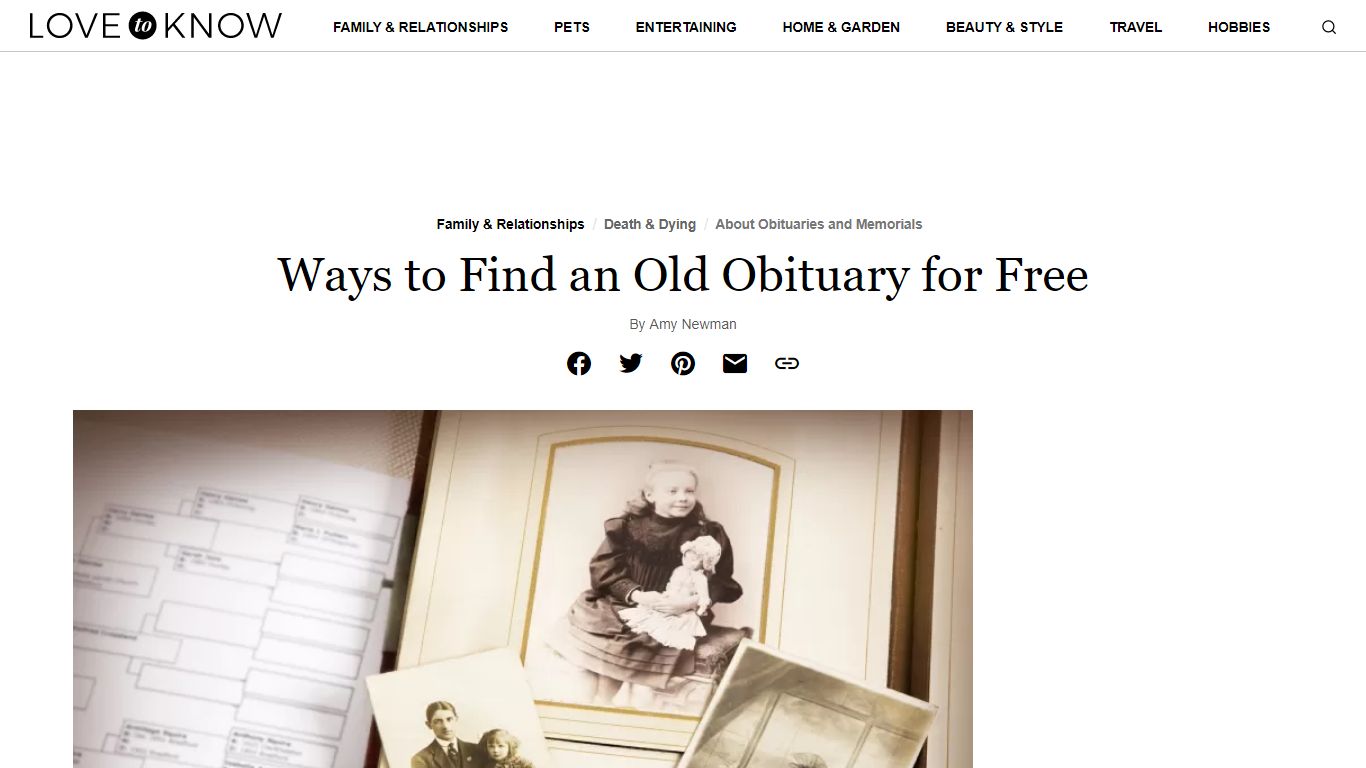 Ways to Find an Old Obituary for Free | LoveToKnow